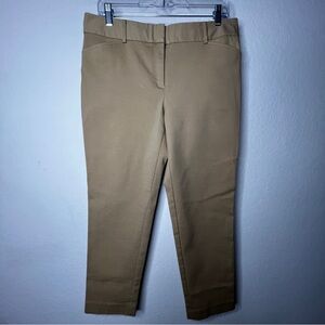 Talbots Hampshire Ankle Pants Women’s 10 Petite Khaki Stretch Ankle Trousers